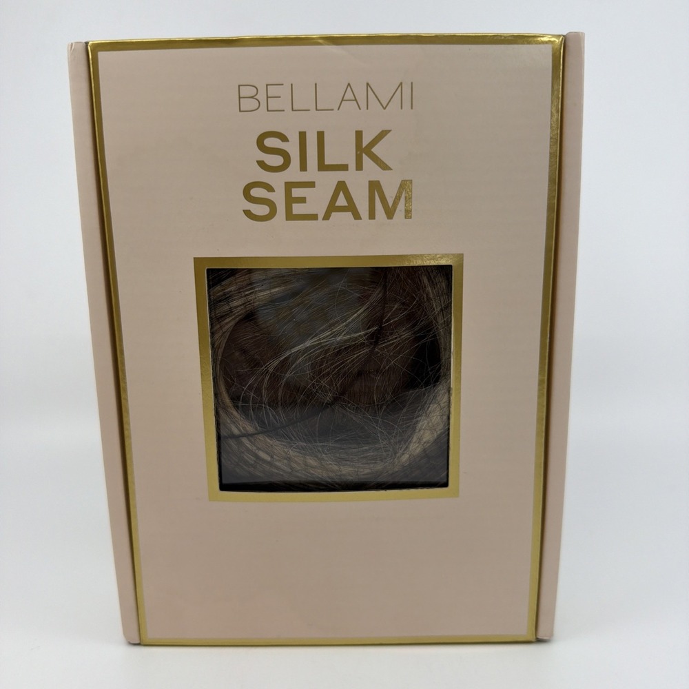 BELLAMI Silk Seam 22" Clip In Hair Extensions Pearl Blonde Rooted Hl RH-8C/88